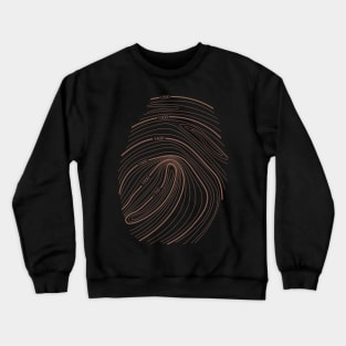 Topographic Fingerprint Crewneck Sweatshirt